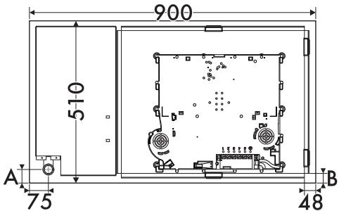 SMEG PM3721WLD - Appliance dimensions (mm) - 3