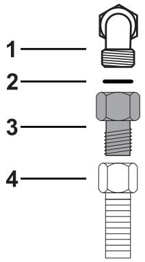 SMEG PM3721WLD - Connection with a steel hose with conical fitting - 1