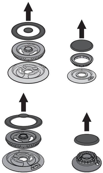 SMEG PM3721WLD - Removing the hob top - 4
