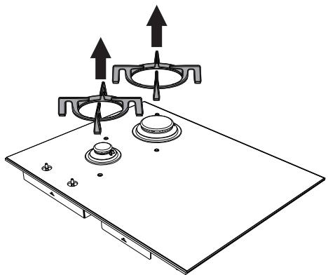 SMEG PM3721WLD - Removing the hob top - 3