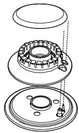 SMEG PM6721WLDR - Correct positioning of the flame-spreader crowns and burner caps - 2