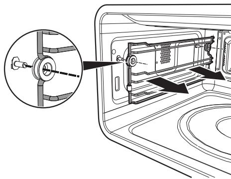 SMEG SF4390MCXK - Removing racks/trays support frames - 2