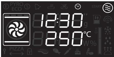 PYRO ECO 12:30 8:250°C PIZZA START g W %