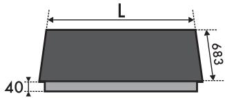 SMEG SR975PGHNLK - Section cut from the countertop - 2