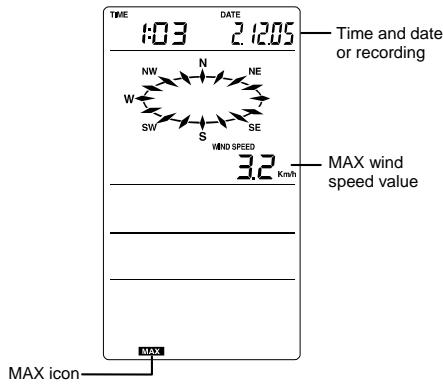 LA CROSSE TECHNOLOGY WS1600 - Min outdoor temperature with the date and time of recording - 5