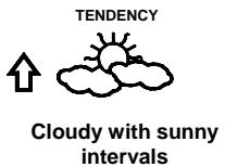 LA CROSSE TECHNOLOGY WS1600 - WEATHER FORECAST AND WEATHER TENDENCY: WEATHER FORECASTING ICONS: - 2