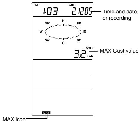 LA CROSSE TECHNOLOGY WS1700 - VIEWING THE MAXIMUM/ MINIMUM WEATHER DATA - 7