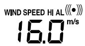 LA CROSSE TECHNOLOGY WS1700 - WIND SPEED ALARM SETTING - 1