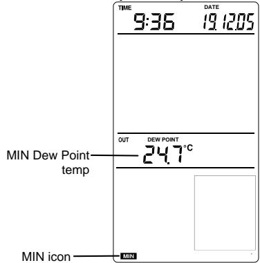 LA CROSSE TECHNOLOGY WS1700 - VIEWING THE MAXIMUM/ MINIMUM WEATHER DATA - 2