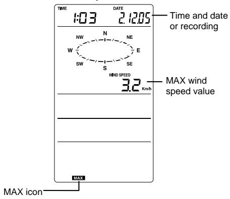 LA CROSSE TECHNOLOGY WS1700 - VIEWING THE MAXIMUM/ MINIMUM WEATHER DATA - 6