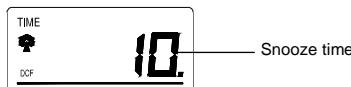 LA CROSSE TECHNOLOGY WS7018 - SNOOZE SETTING: - 1