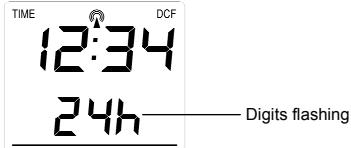 LA CROSSE TECHNOLOGY WS7394 - 12/24-HOUR FORMAT SETTING: - 1
