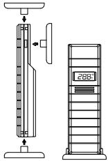 LA CROSSE TECHNOLOGY WS7394 - POSITIONING THE TEMPERATURE TRANSMITTER: - 1