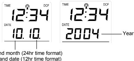 LA CROSSE TECHNOLOGY WS7394 - CALENDAR SETTING: - 1