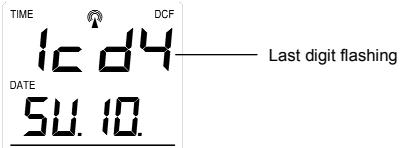 LA CROSSE TECHNOLOGY WS7394 - LCD CONTRAST SETTING: - 1