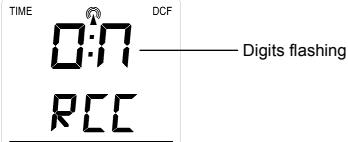 LA CROSSE TECHNOLOGY WS7394 - TIME RECEPTION ON/OFF SETTING: - 1