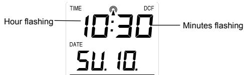 LA CROSSE TECHNOLOGY WS7394 - MANUAL TIME SETTING: - 1