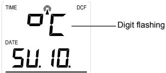 LA CROSSE TECHNOLOGY WS7394 - °C/°F TEMPERATURE SETTING: - 1