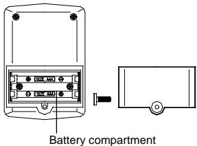 LA CROSSE TECHNOLOGY WS8610 - HOW TO INSTALL AND REPLACE BATTERIES IN THE TEMPERATURE TRANSMITTER - 1