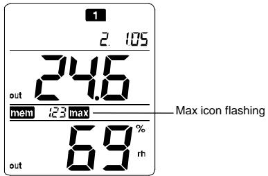 LA CROSSE TECHNOLOGY WS8610 - a. The Max temperature and Max humidity - 1