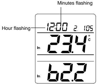 LA CROSSE TECHNOLOGY WS8610 - MANUAL TIME SETTING: - 1