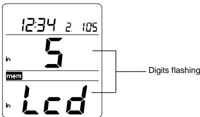 LA CROSSE TECHNOLOGY WS8610 - LCD CONTRAST SETTING: - 1