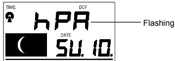 LA CROSSE TECHNOLOGY WS9032 - hPa / inHg PRESSURE UNIT SETTING: - 1