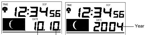 LA CROSSE TECHNOLOGY WS9032 - CALENDAR SETTING: - 1