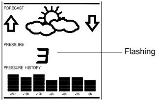 LA CROSSE TECHNOLOGY WS9032 - WEATHER FORECASTING ICON SENSITIVITY SETTING: - 1