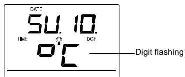 LA CROSSE TECHNOLOGY WS9039 - C/F TEMPERATURE SETTING: - 1