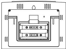 LA CROSSE TECHNOLOGY WS9611 - INSTALL AND REPLACE BATTERIES IN THE WEATHER CLOCK - 1
