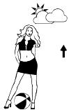 LA CROSSE TECHNOLOGY WS9711 - The weather forecast icons (Weather girl): - 7