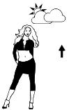 LA CROSSE TECHNOLOGY WS9711 - The weather forecast icons (Weather girl): - 8