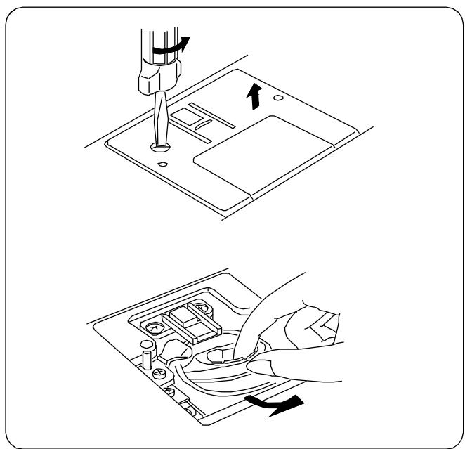 ELNA 6001 - Cleaning the Bobbin Area - 1