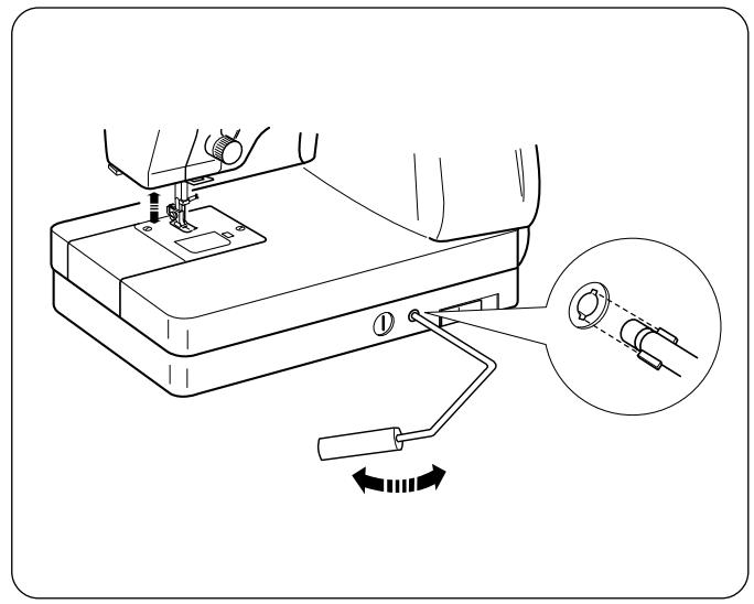 ELNA 7200 - Attaching Table to Machine - 1