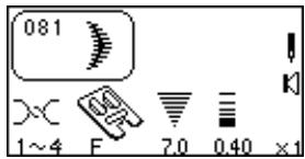 ELNA 7200 - Memory Auto Thread Cut Key - 6