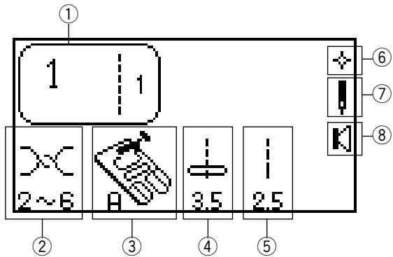 ELNA 7200 - Stitch Selection Keys - 1