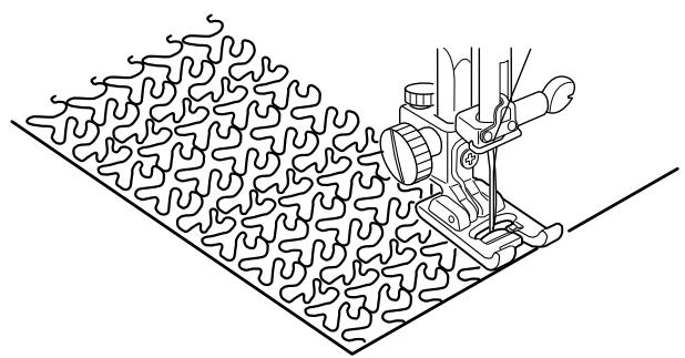 ELNA 7200 - Free Motion Quilting or Stippling - 2