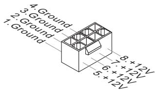 MSI G52-75991XR - Connecteur d'alimentation ATX 8-pin : JPWR2 - 1