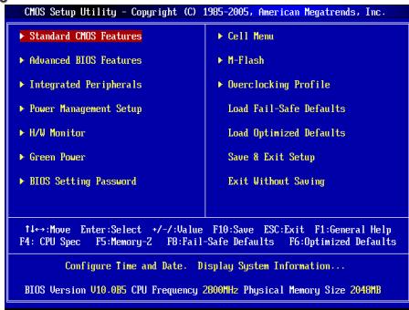 MSI NF725-C35 - Main Page - 1