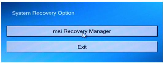 MSI WIND TOP AP2000 - Recovering the System with the F3 Hotkey - 3