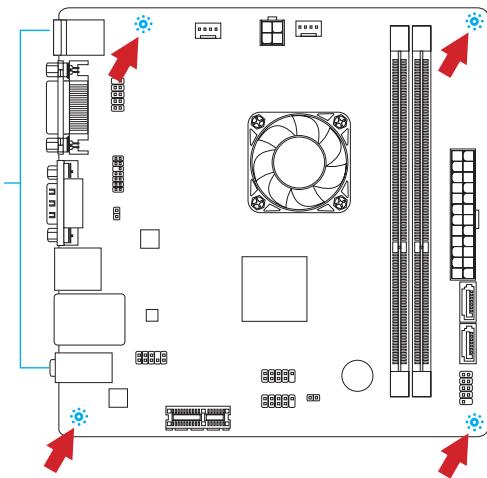 MSI C847IS-P33,  C847MS-E33 - 裝機孔 - 1