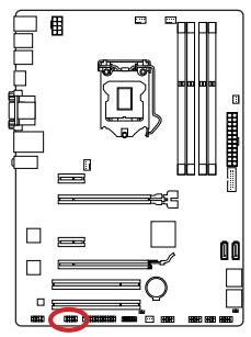 MSI H87M-G43 - JCOM1: Serial Port Connector - 1