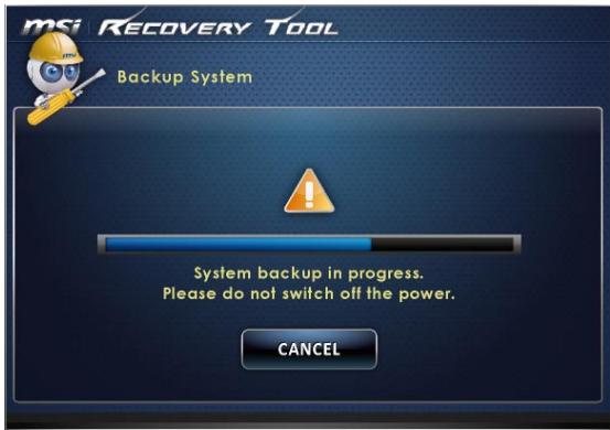 MSI WIND TOP AE2712-008EU - Sauvegarde soussequente - 2