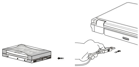 MSI GT663R - Connecting the External SATA Hard Disk device - 1