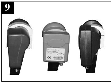 METRONIC MOTEUR 100 SAT HORIZON-HORIZON - H montage de la TETE (LNB) voir photos 8 ou 9 attention: - 2