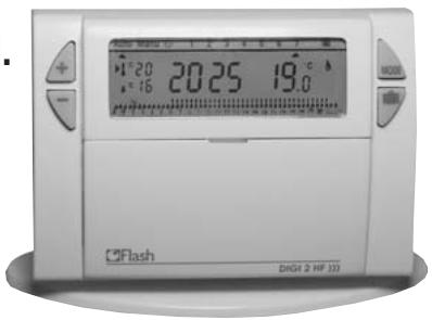 FLASH THERMO DIGI 2 HF - Cycle hebdomadaire et récepteur mural IP43. - 2