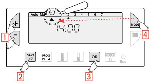 FLASH THERMO DIGI 2 HF - PROGRAMMAZIONE DELL'ORA E DEL GIORNO - 2