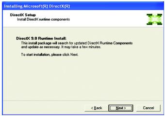 GIGABYTE GV-N57128D - DirectX installation - 5