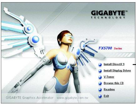 GIGABYTE GV-N57128D - DirectX installation - 2